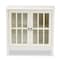 Baxton Studio Kendall White Finished Wood and Glass Kitchen Storage Cabinet 163-9030 - alternate 2